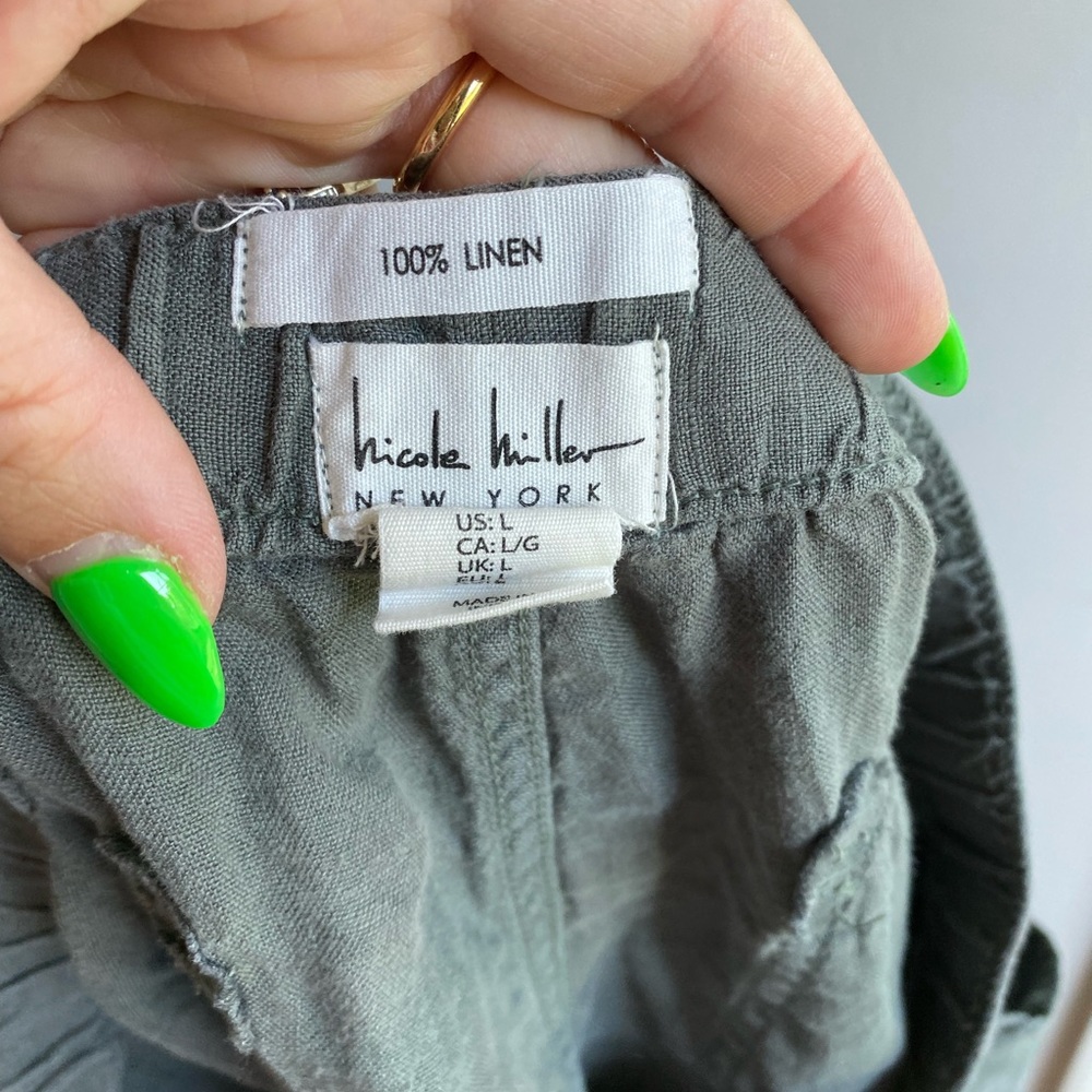 100% Linen Jogger Pants